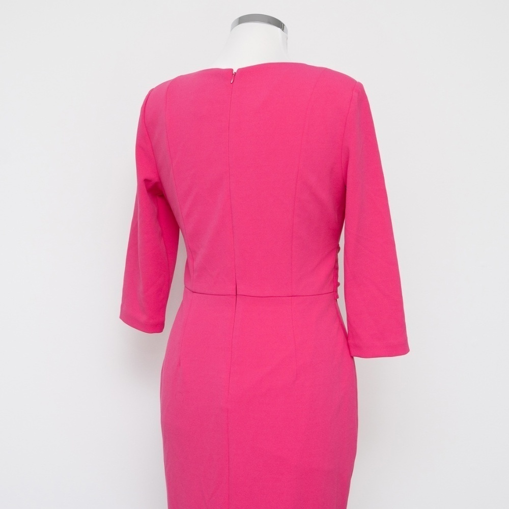 Adrianna Papell - Pink Knit Crepe Sheath Dress‎ - Picture 10 of 13